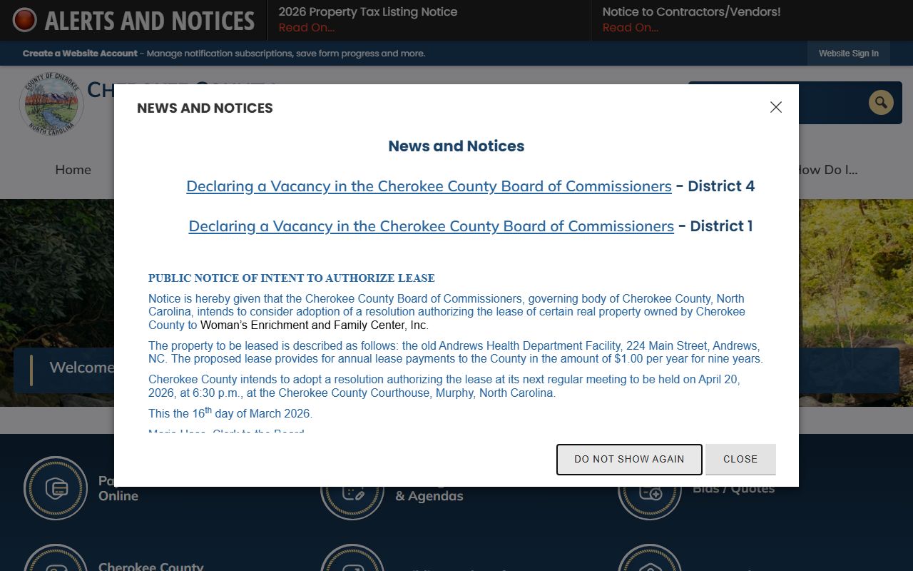 Cherokee County police records county government website