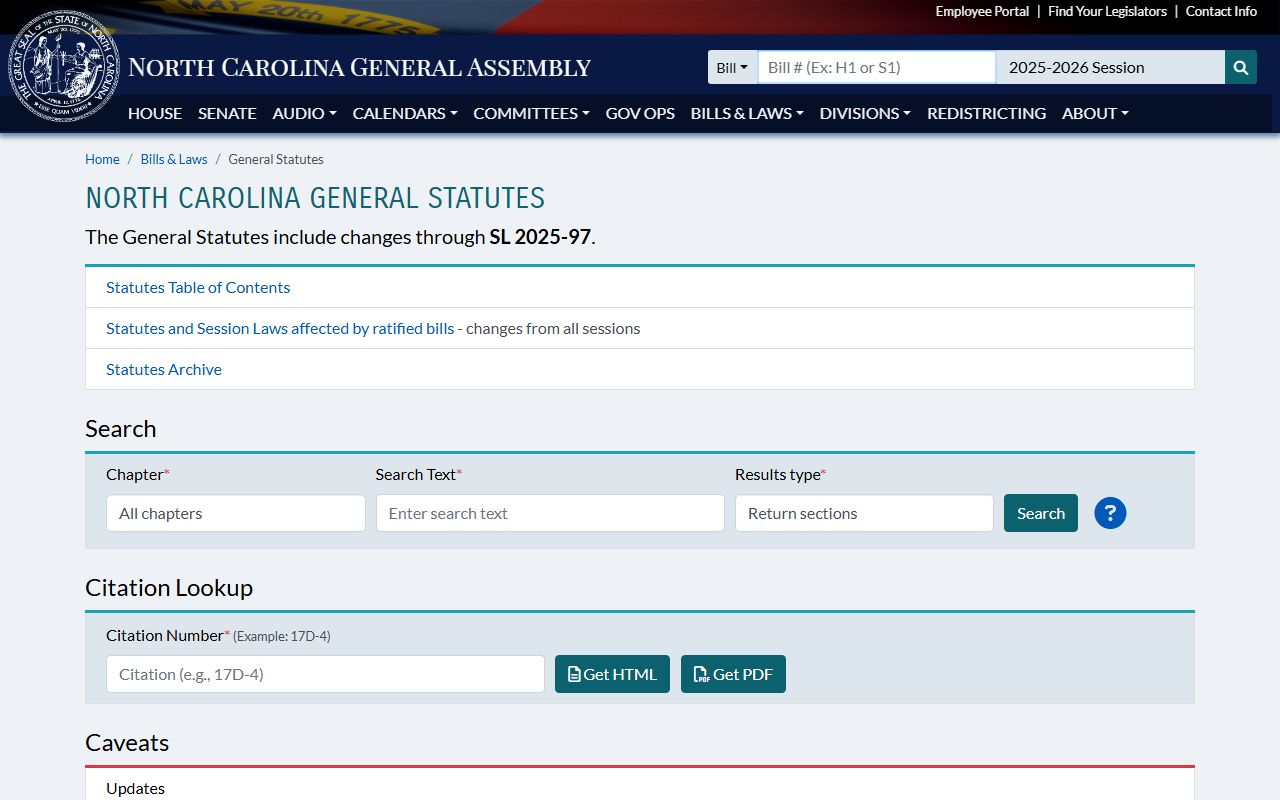 North Carolina General Statutes Chapter 132 public records law for police records